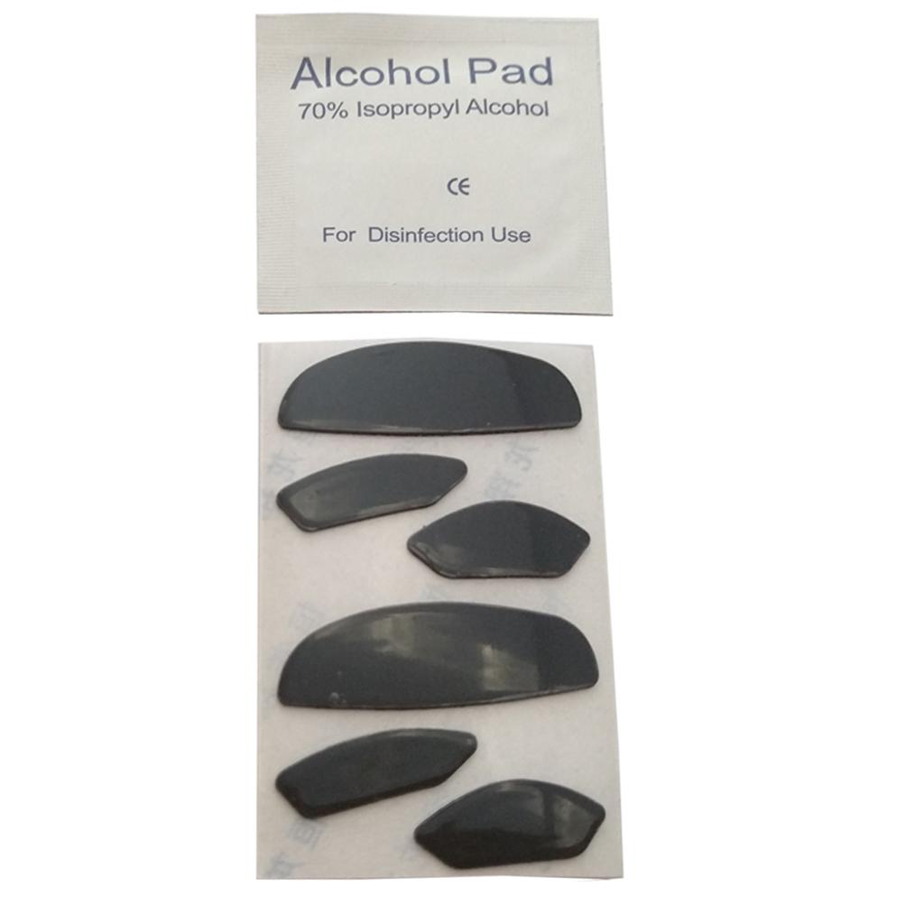 2 Pcs of Mouse Feet Mouse Skates for 310 Gaming Mouse Feet Replacement Black 0.6mm