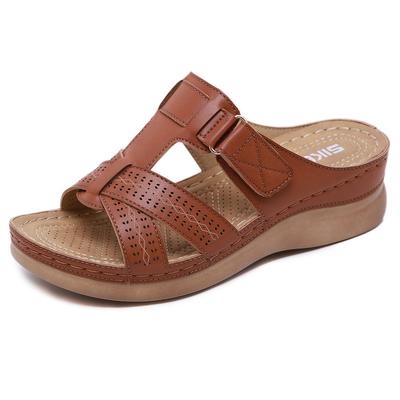 Summer Women Wedge Sandals Premium Orthopedic Open Toe Sandals Vintage Anti-slip Casual Female Platform Retro Shoes