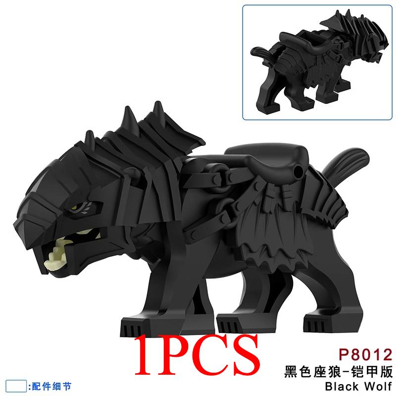 The Zoo Model African Elephants Camel Deer Crocodile Leopard Animal Building Blocks Educational Games Figure Brick Toys Kid B03