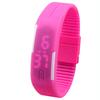 Men Women Fashion Silicone Red LED Sports Bracelet Touch Digital Wrist Watch