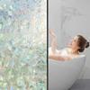 Colorful Crescent Geometric Window Film Static Cling Privacy Decal For Glass Doors Office Bedroom Bathroom Home Decor No Glue Easy Install
