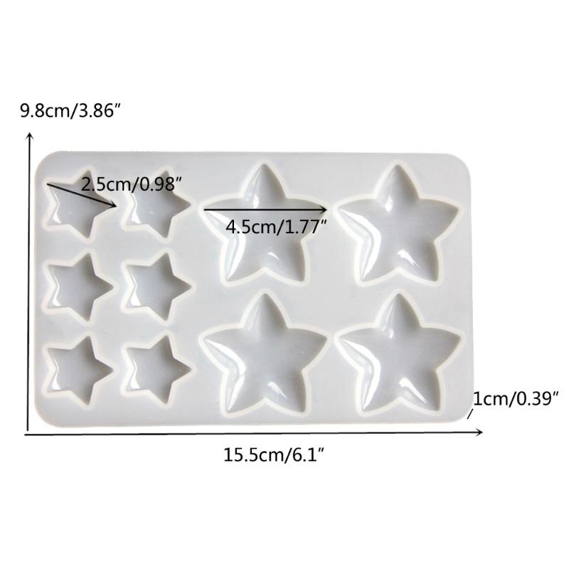 Jelly Star Epoxy Resin Mold 3D Large Starfish Silicone Molds Handmade Pendant Jewelry Making Ornaments DIY Crafts