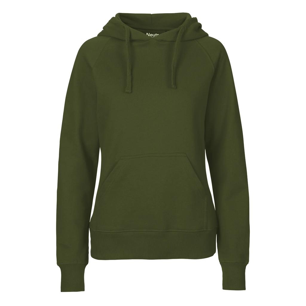 Neutraler Damen/Damen Einfarbiges Kapuzensweatshirt