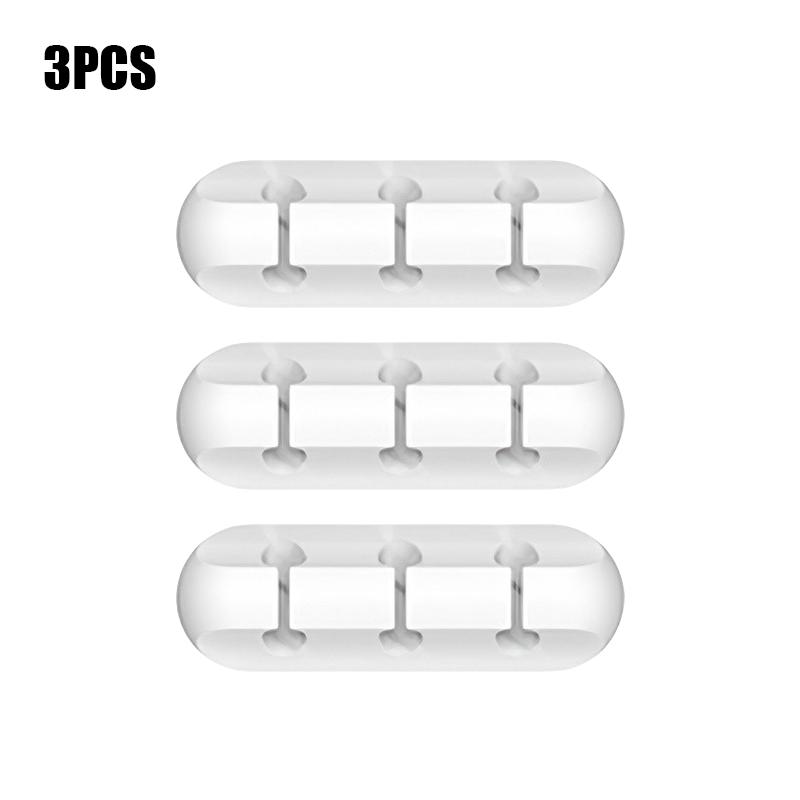 Cable Organizer Silicone Cable Clip Mobile Phone Data Cable Management Cable Winder Desktop Organizer Suitable for Home Office