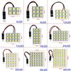 Auto T10 Festoon 5050 6/9/12/15/18/20/24/36/48 SMD Panel light white/ice blue Car LED Reading Dome Trunk lamp bulb 12V Lights Bulbs 7