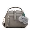 PU Leather Small Handbag For Women Girl Fashion Tassel Messenger Bags With Ball Female Shoulder Bags
