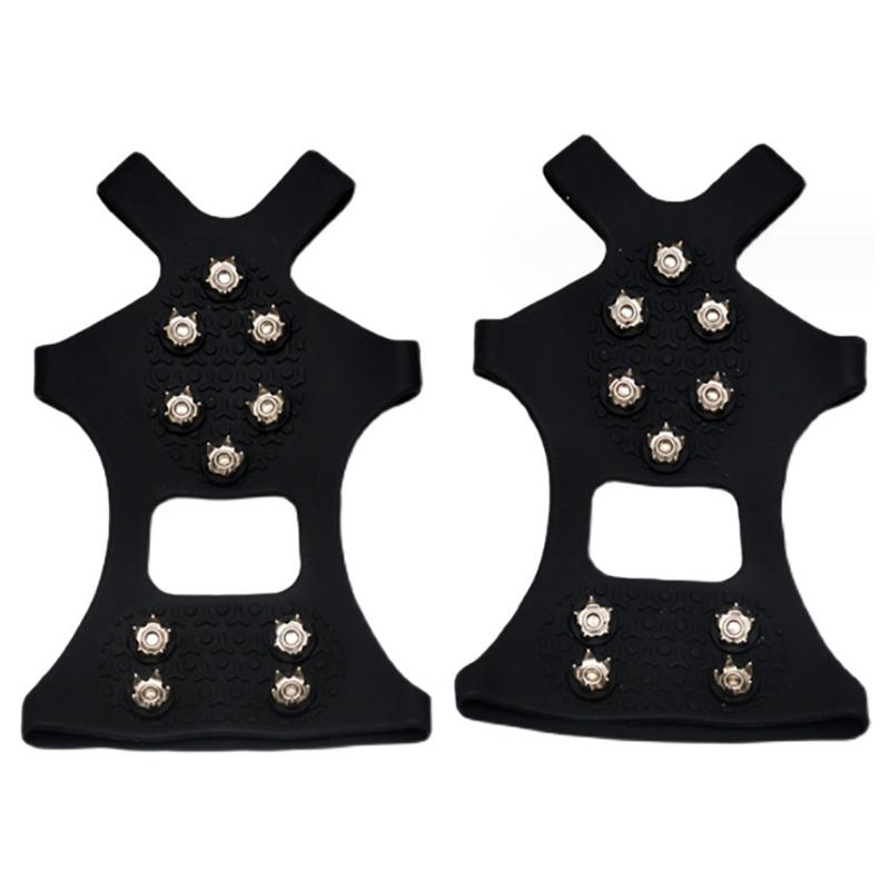 

Crampons Ice Cleats Safety Traction Cleats Snow Ice Grips 10 Spikes fit Shoes