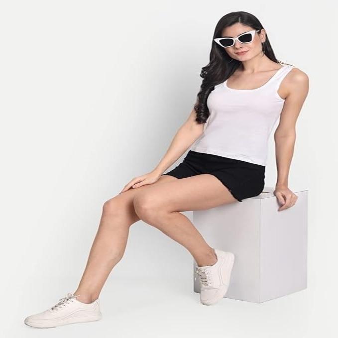 Dámská košilka Regular Fit Bavlněná košilka bez rukávů Kombinované balení špaget po 2 kusech