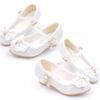 Girls' Fashionable High Heels Korean Style Princess Shoes Student Performance Leather Shoes