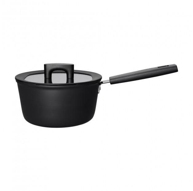 

FISKARS Hard Face 2,5 л черная - алюминиевая кастрюля с крышкой