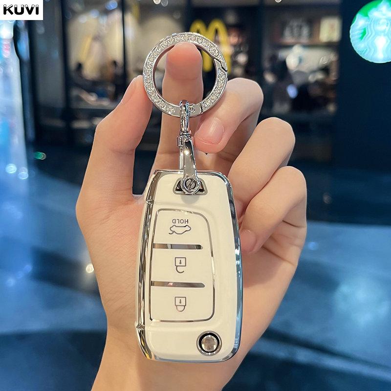 For Hyundai Sonata SantaFe Verna Tucson Celesta Accent Creta Kona Elantra Solaris I30 I35 I40 Ix35 TPU Car Remote Key Cover Case