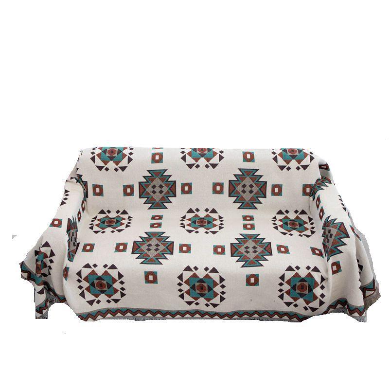 Simple Geometric Sofa Cover Sofa Towel Cover Blanket Double-Sided Blanket Dustproof Cover Blanket