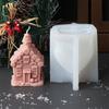 3D Christmas House Candle Silicone Mold DIY Creative Cabin Baker Igloo  Mold Christmas Crafts Home Christmas Decor Gift Tool