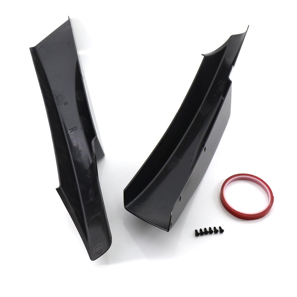 Gloss Black Front Bumper Side Splitter For BMW 3 Series E90 M-Tech LCI 2009-2012