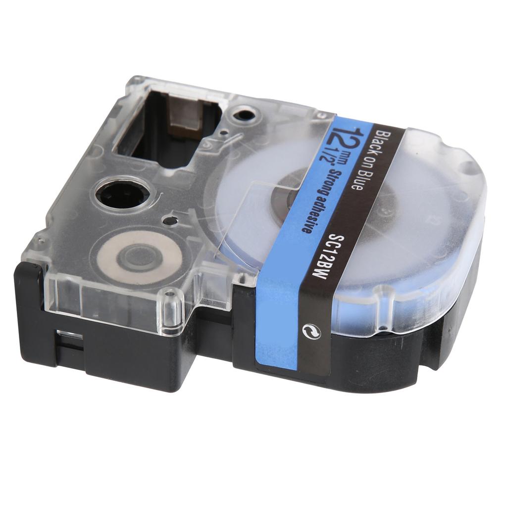 Labeling Tape Corrosion Wear Resistance 12mm Anti Corrosion Label Making for KING JIM Printer