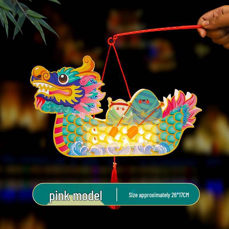 Handmade Dragon Boat Festival Lantern Craft Kit for Kids – Chinese Style Luminous Toy