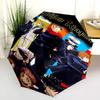 Jujutsu Kaisen Anime Character Print Folding Umbrella Suitable For All Seasons Travel Umbrella Light Travel