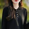 Women's French-Style Lace Fine-Knit Wool Hooded Sweater