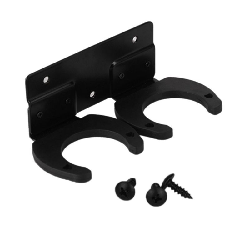 

AEE2-Microphone Holder,Wireless Microphone Holder For Mic Stand Wall Mounted Microphone Hanger Clip Double Hook Stands Holder чёрный