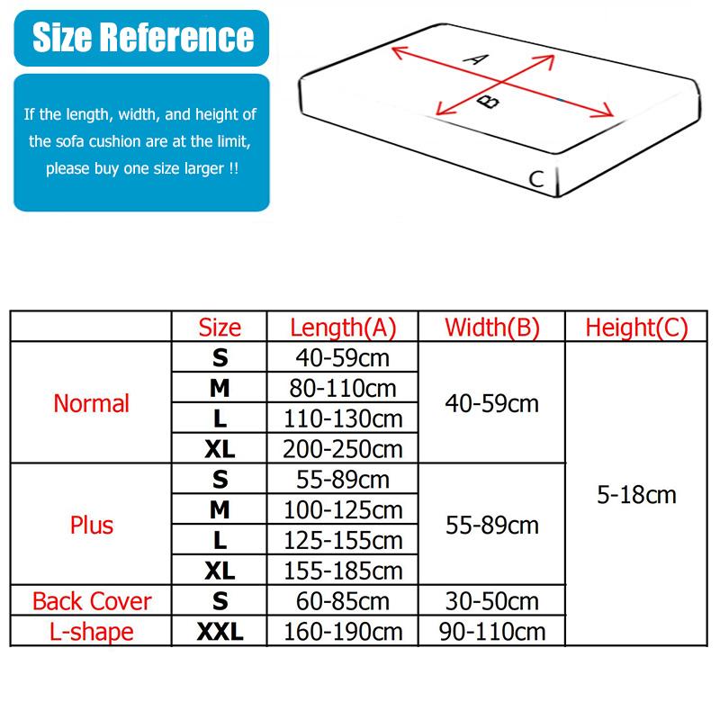 Jacquard Sofa Furniture Cushion Pad Cover Plain Color Furniture Couch Covers For Living Room Home Spandex Stretch Washable Removable Protector