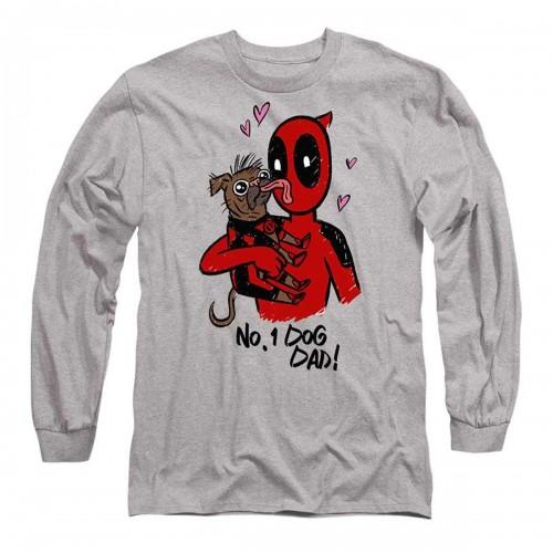 Deadpool & Wolverine Unisex Adult No.1 Dog Dad Dogpool T-Shirt