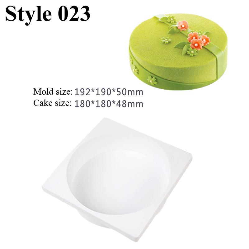 Food Grade Silicone Cake Molds Single Cell Mousse Moulds Dessert Decorating Pan Non Stick Pastry Baking Tools Kitchen Bakeware