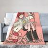 Kasane Teto Plush Blankets Anime Cute Awesome Throw Blanket for Home 125*100cm Plush Thin Quilt