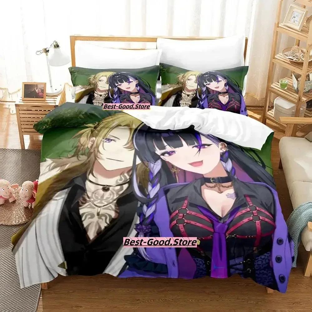

Meloco Kyoran Anime Parure Printed Bed Set Duvet Cover Pillowcase Bedding Set Bed Linen Sheet Quilt Cover Full Queen King Size 70x133cm 2pcs