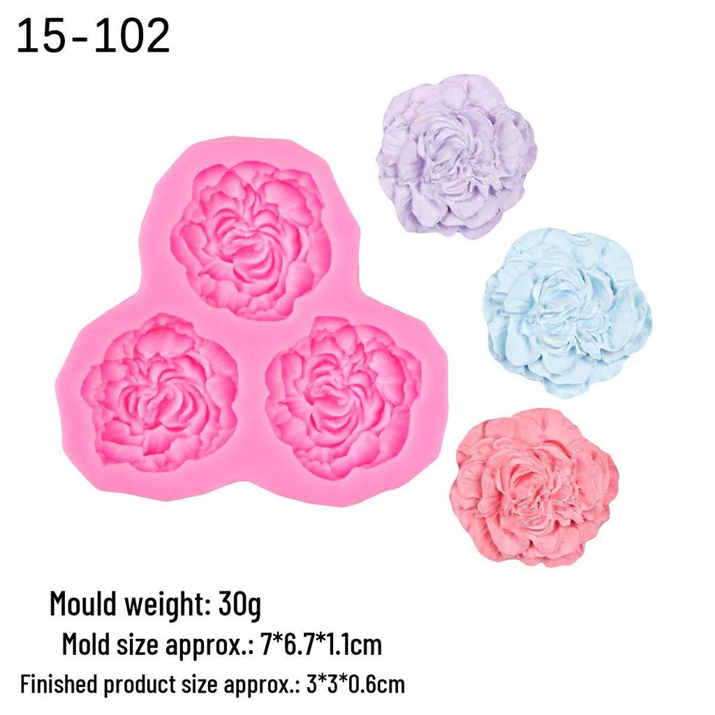 DIY Flower Decoration Silicone Mold for Cake & Clay Craft