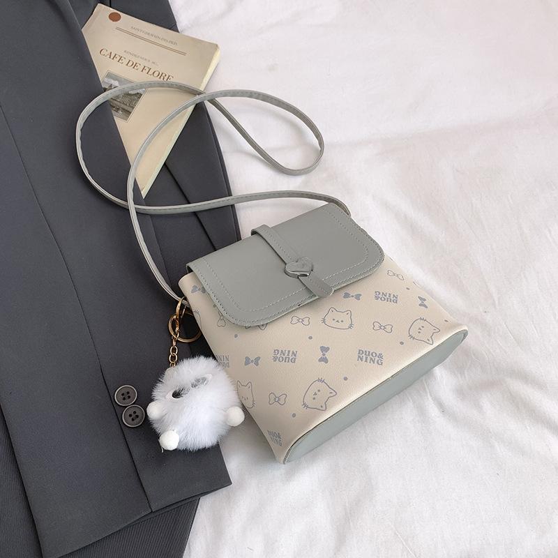 Women's bag new bucket bag women's mini shoulder bag women's small square bag autumn niche design versatile trend