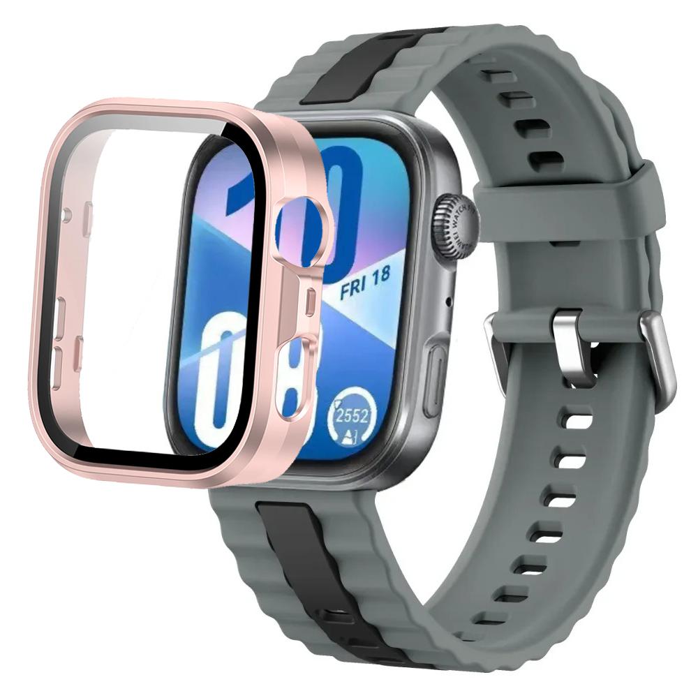 Silikonarmband+PC-Hülle für Huawei Watch Fit 4/Fit 4 Pro Intelligentes Armbandteile für Huawei Watch Fit 3 Uhr Schutzhülle