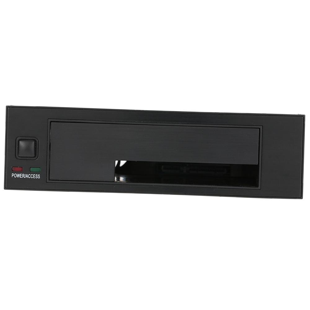 Internal Single Bay Mobile Rack Enclosure with LED Indicator Light Support Hot Swap for 2.5 3.5inches SATA HDD SSD Fit