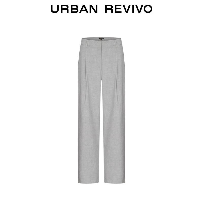 UR 2025 Herbst Hochtaillierte Straight-Leg Hose