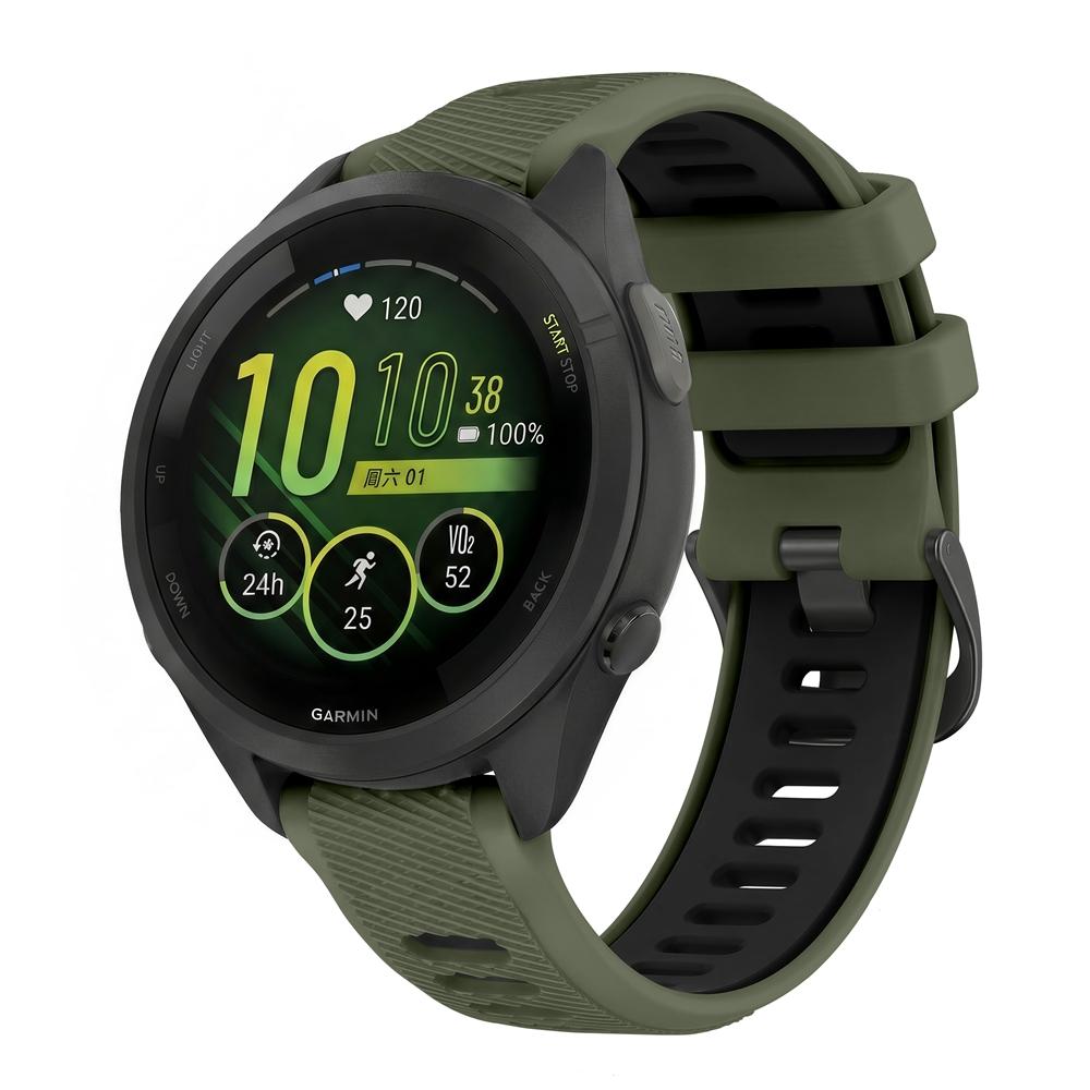 Two-tone Silicone Watch Strap For Garmin Forerunner 265 255 Music 570 47mm/Venu 4 3 2 45mm/Vivoactive 4 Watch SmartWatch bands