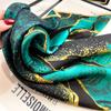 100% Silk  Four Seasons  Scarves Fashion Print Sunscreen Kerchief Ethnic Style Small Square Headcloth Popular Print  Shawls