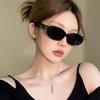 Three Stars Oval Sunglasses Women'S Insgm Anti-Ultraviolet Sunglasses Women'S Polarized Sunshade Ins Wind Uv400