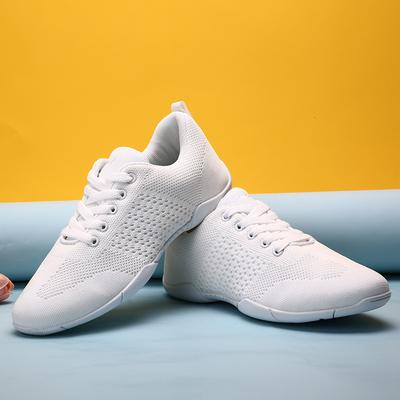Competitive Aerobics Shoes White Cheerleading Shoes Training Competition Shoes Artistic Gymnastics Shoes Mesh Dance Shoe