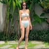 Swimsuit Women 1011 New Sexy Internet Celebrity Split Babes Bikini Neck Tube Top High Waist Hot Spring Swimsuit