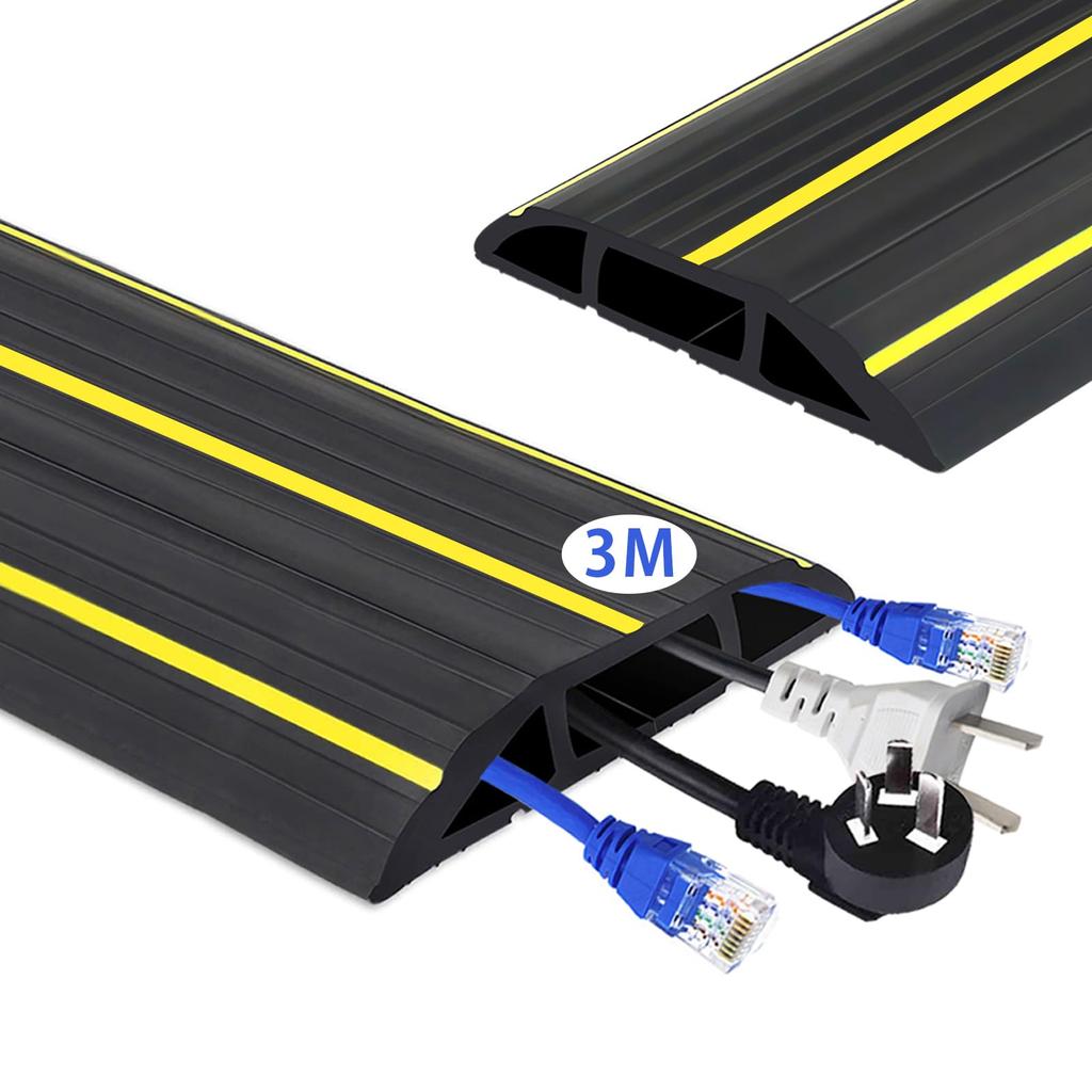 3M Floor Cord Cover, Wiring Cover, Floor Cable Tie, Cable Protector, Hiding Wires, Floor Cable Tie, Cable Cover, Good Storage Capacity, Waterproof,