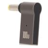 Laptop Charger Adapter PD USB Type C Female I To DC Adapter 100w Aluminum Alloy Elbow Notebook