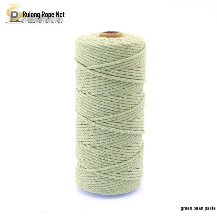 3mm Color Cotton Rope for DIY Handmade Tapestry, Weaving, and Drawstring Projects