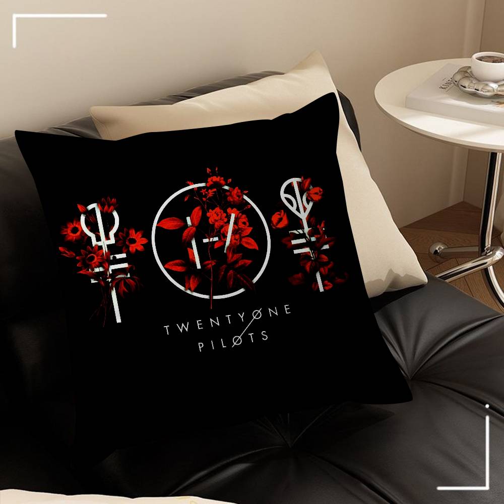 Popular T-Twenty One Pilot Band Pillow Gifts Home Office Furnishings Bedroom Sofa Car Cushion Cover Case 45X45Cm