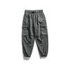 Multi-pocket Overalls Men's High-end Sense Ruffian Handsome Trendy Pants Men's Loose Casual Men's Trousers Tied Feet Men's Clothing