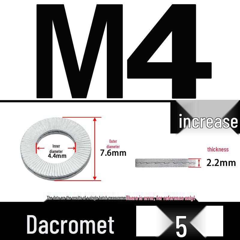 Double-Stacked Interlocking Toothed Anti-Slip Lock Washer 304 Stainless Steel DIN25201