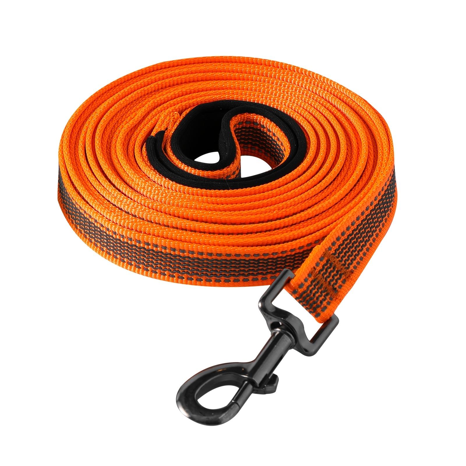 New Pet Collar with Night Safety Reflective and Anti Slip Features Pet Leash Dog Leash Dog Leash M оранжевый