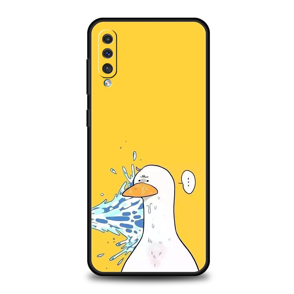 Cartoon Duck Phone Case for Samsung Galaxy A56 A36 A26 A16 A34 A24 A42 A22 A20 A12 A40 A30 A10 5G Soft TPU Cover Shell Funda Bag