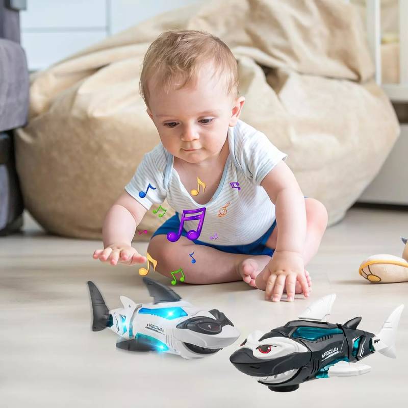 Hračky Žralok Lezoucí Děti Elektrický Mechanický Žralok Hračka Světlo Hudba Dárek Kreslený