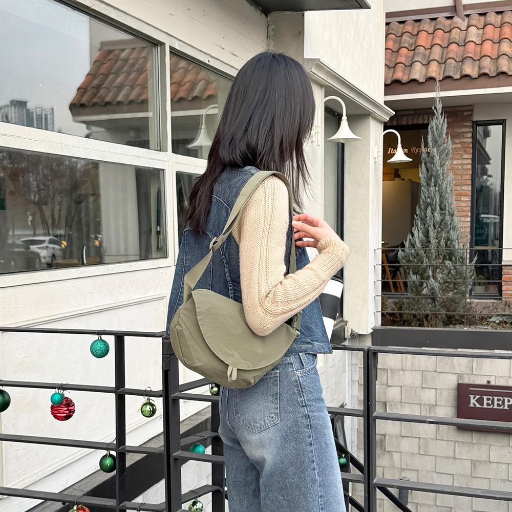 BRBAG BR_34208 Casual Half Moon Fanny Pack Crossbody Bag