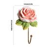 Artistic Heart Shape Wall Mount Hook With Floral Rose Designs Great For Organizing Small Items