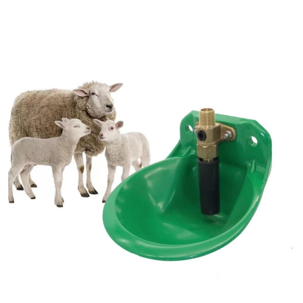Plastic Sheep Goat Drinker Bowl Copper Valve Sheep Liquid Drinker  Farm Animals